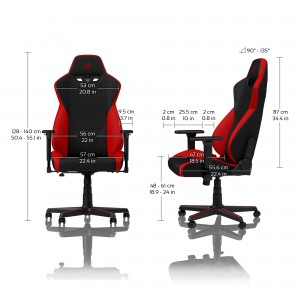 Nitro Concepts S300 Gaming szék - Inferno Red (NC-S300-BR)